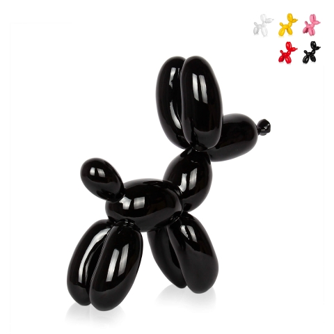 Skulptur Ballonhund modern lackierte Harzstatue MiniMira-L Aktion