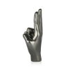 Skulptur Harz Metalleffekt gekreuzte Finger moderne Statue Aira Katalog