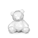 Skulptur aus lackiertem Harz Teddybär low poly moderne Statue Rimo-L Sales