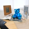 Skulptur Harz in Metalleffekt moderne Statue Teddybär Rimo-M Verkauf