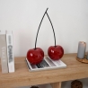 Skulptur modern Kirschenpaar aus lackiertem Harz Alma-L Verkauf