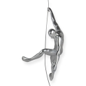 Statuette Kletterer Harz Wandskulptur Metalleffekt Bata-M Katalog