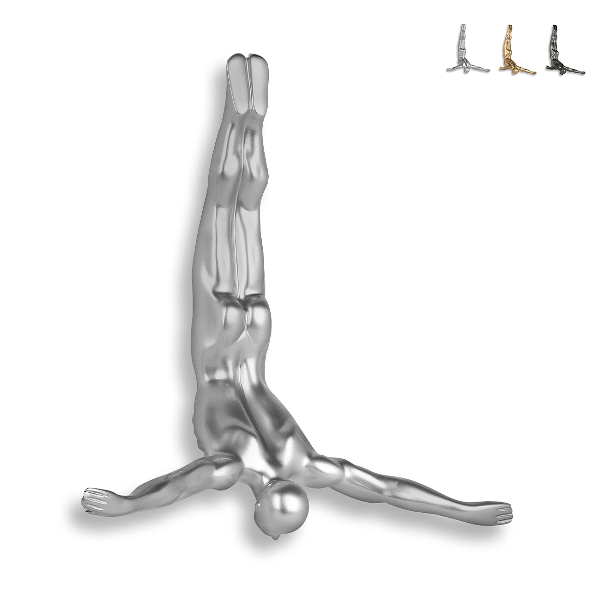 Wandskulptur modern aus Harz mit Metalleffekt Taucher Veda-M Modell Wandskulptur modern aus Harz mit Metalleffekt Taucher Veda-M Modell