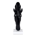 Skulptur modern aus lackiertem Harz Pferdekopf Knyph-L Maße