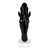 Skulptur modern aus lackiertem Harz Pferdekopf Knyph-L Maße