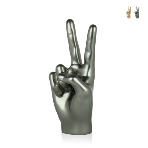 Skulptur modern figurativ mit Metalleffekt V von Vittoria Rama Aktion