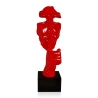 Skulptur surrealistisch männliches Gesicht aus lackiertem Harz Lira-L Rabatte