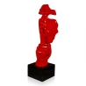 Skulptur surrealistisch männliches Gesicht aus lackiertem Harz Lira-L Angebot