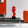 Skulptur surrealistisch männliches Gesicht aus lackiertem Harz Lira-L Verkauf