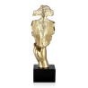 Skulptur surrealistisch Harz in Metalleffekt männliches Gesicht Lira-M Katalog