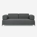 Sofa modular 3-Sitzer modernes Design mit Beistelltischen Diadema Rabatte