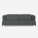 Sofa modular 3-Sitzer modernes Design mit Beistelltischen Diadema Lagerbestand