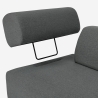 Sofa modular 3-Sitzer modernes Design mit Beistelltischen Diadema Modell