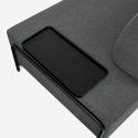 Sofa modular 3-Sitzer modernes Design mit Beistelltischen Diadema Auswahl