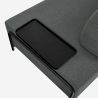 Sofa modular 3-Sitzer modernes Design mit Beistelltischen Diadema Auswahl