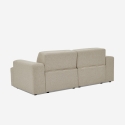 Sofa 2-Sitzer Stoff modernes Design 202x100x76cm Acamar Rabatte