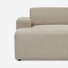 Sofa modernes Design 3-Sitzer mit rechtem Liegesessel aus Stoff Toliman Katalog