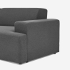 Sofa 3-Sitzer Design mit linkem Liegesessel aus Stoff Seginus Lagerbestand