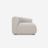 Sofa modular bogenförmig 2-Sitzer aus beigem Stoff Yuna-2 Rabatte
