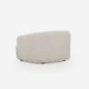 Sofa modular bogenförmig 2-Sitzer aus beigem Stoff Yuna-2 Katalog