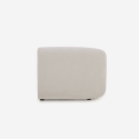 Sofa modular gebogenförmig 3-Sitzer aus beigem Stoff Yuna-3 Preis