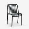 Stuhl draußen Garten modern schwarz weiß Polypropylen Sawas Sales