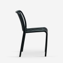 Stuhl draußen Garten modern schwarz weiß Polypropylen Sawas Rabatte