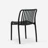 Stuhl draußen Garten modern schwarz weiß Polypropylen Sawas Lagerbestand