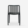 Stuhl draußen Garten modern schwarz weiß Polypropylen Sawas Katalog