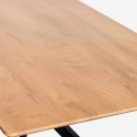 Tisch mit gekreuzten Beinen 160x90 aus Holz und Metall Shaila Auswahl