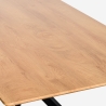 Tisch mit gekreuzten Beinen 160x90 aus Holz und Metall Shaila Auswahl