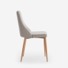 Stuhl gepolstert modern aus Stoff für Esszimmer und Küche Sirka Maße