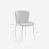 Stuhl aus Stoff Design Esszimmer mit goldfarbenen Beinen Virin 