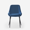 Stuhl gepolstert modern aus Samt für Küche Esszimmer Jarva Eigenschaften