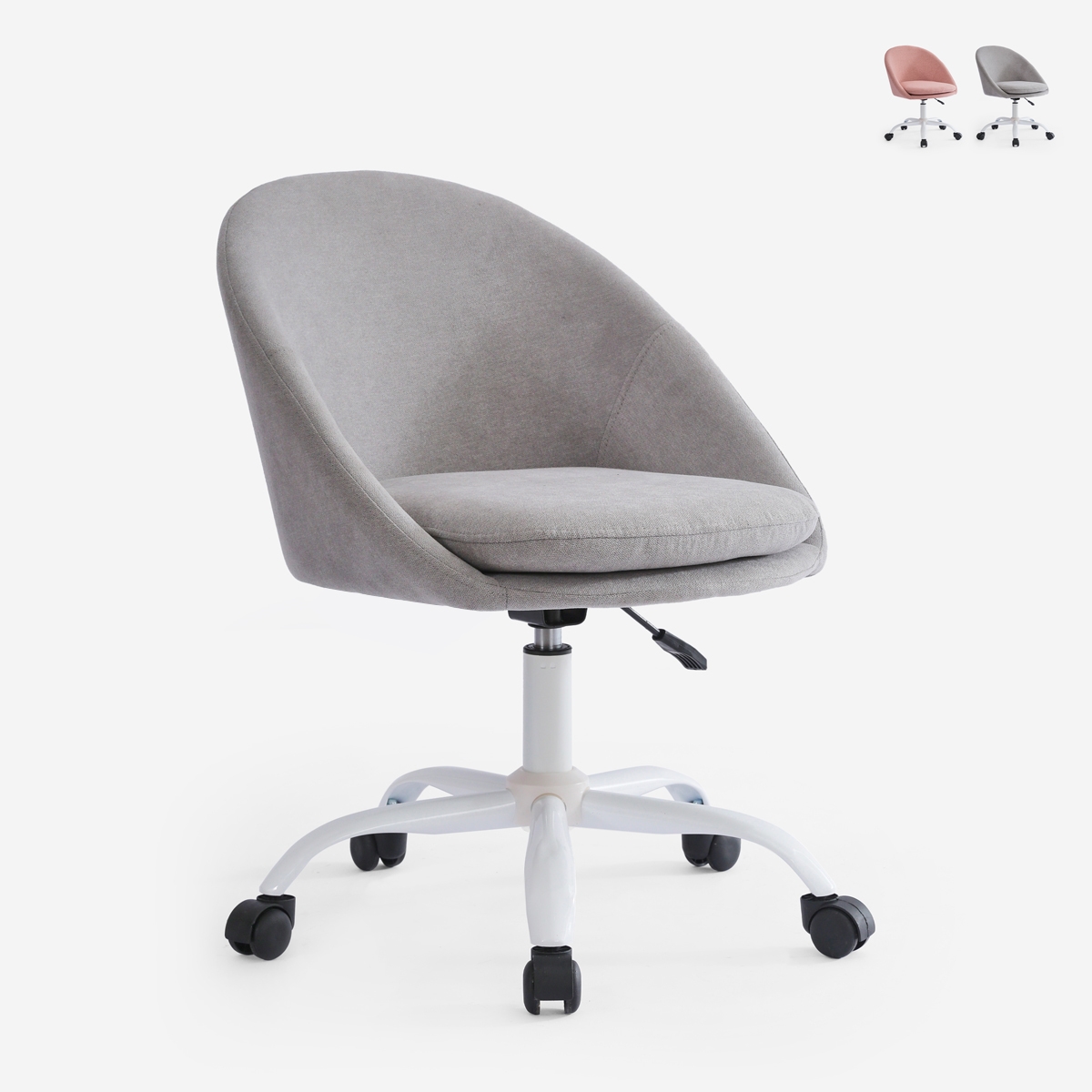 Stuhl Büro drehbar aus Stoff höhenverstellbar Mikro Aktion Stuhl Büro drehbar aus Stoff höhenverstellbar Mikro Aktion