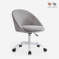 Stuhl Büro drehbar aus Stoff höhenverstellbar Mikro Aktion