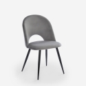 Stuhl modern aus Samt gepolstert Esszimmer Küche Zarda Eigenschaften