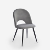 Stuhl modern aus Samt gepolstert Esszimmer Küche Zarda Eigenschaften