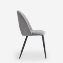 Stuhl modern aus Samt gepolstert Esszimmer Küche Zarda Maße
