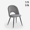 Stuhl modern aus Samt gepolstert Esszimmer Küche Zarda Aktion