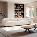 Sofa modular 4-Sitzer Designer aus Stoff Yuna-4 Aktion
