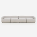 Sofa modular 4-Sitzer Designer aus Stoff Yuna-4 Verkauf