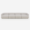 Sofa modular 4-Sitzer Designer aus Stoff Yuna-4 Verkauf
