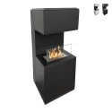 Bioethanol-Kamin Standmodell aus Stahl L38xT38xH100 Oslo Aktion