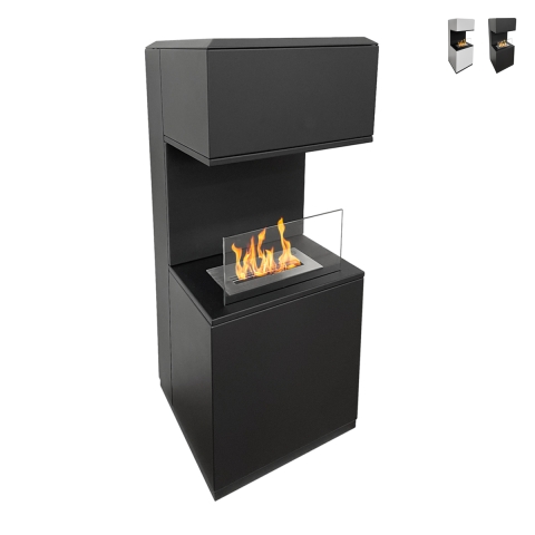 Bioethanol-Kamin Standmodell aus Stahl L38xT38xH100 Oslo Aktion