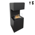 Bioethanol-Kamin Standmodell aus Stahl L38xT38xH100 Oslo Aktion