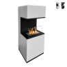 Bioethanol-Kamin Standmodell aus Stahl L38xT38xH100 Oslo Verkauf