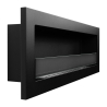 Einbau-Bioethanol-Kamin für Wandmontage Biokamin 120x40 Livorno 120 schwarz Rabatte