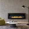 Einbau-Bioethanol-Kamin für Wandmontage Biokamin 120x40 Livorno 120 schwarz Aktion