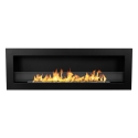Einbau-Bioethanol-Kamin für Wandmontage Biokamin 120x40 Livorno 120 schwarz Angebot